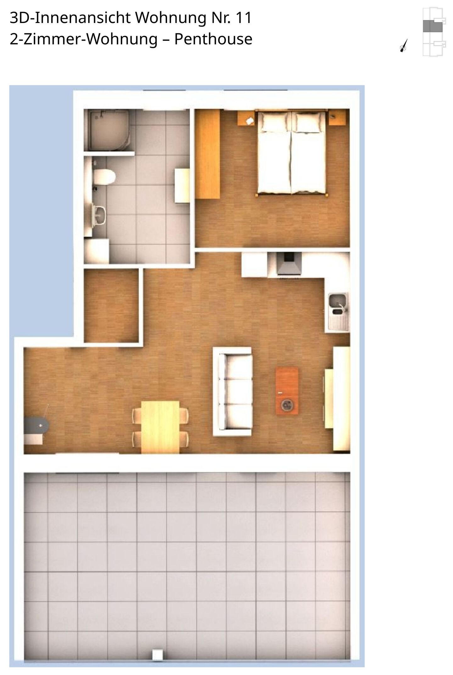 Innenansicht Wohnung 11