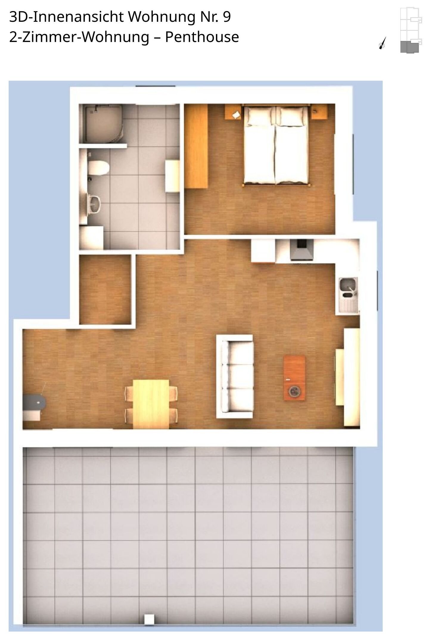 Innenansicht Wohnung 9
