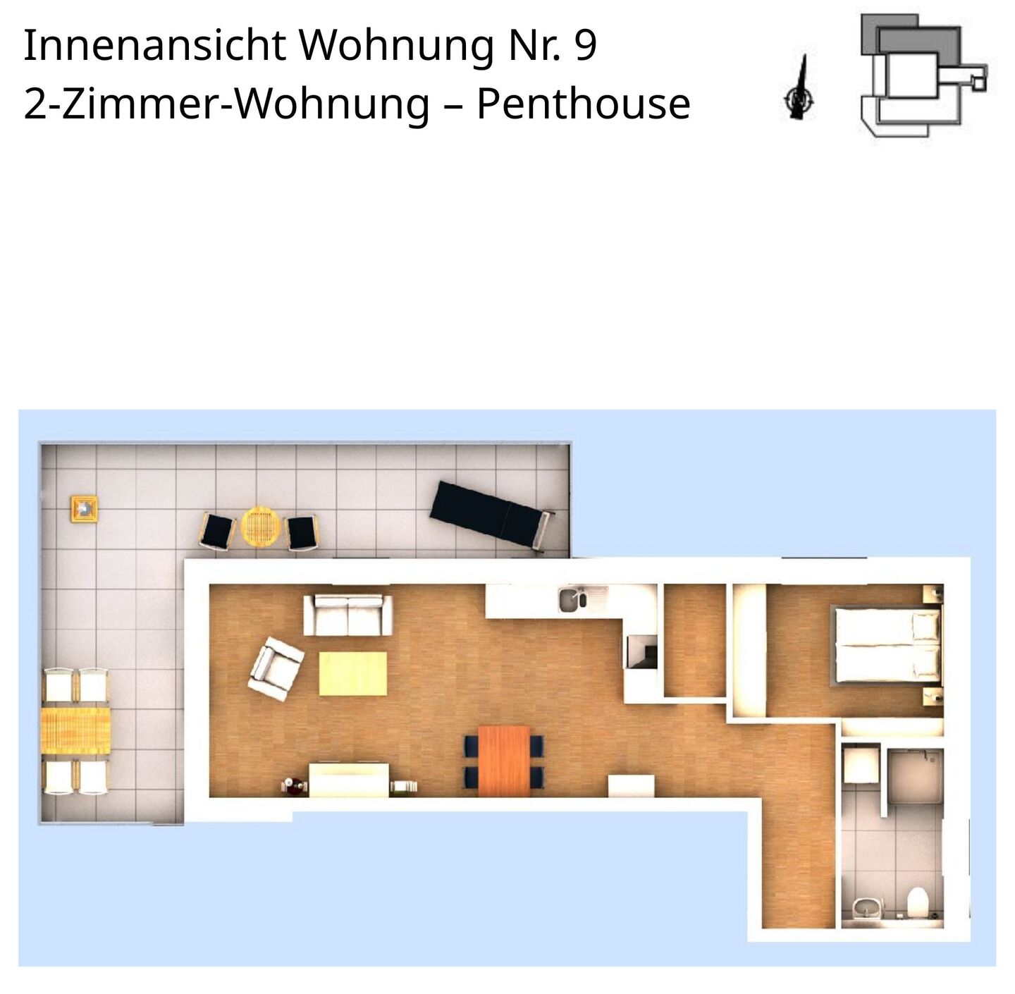 Innenansicht Wohnung 9