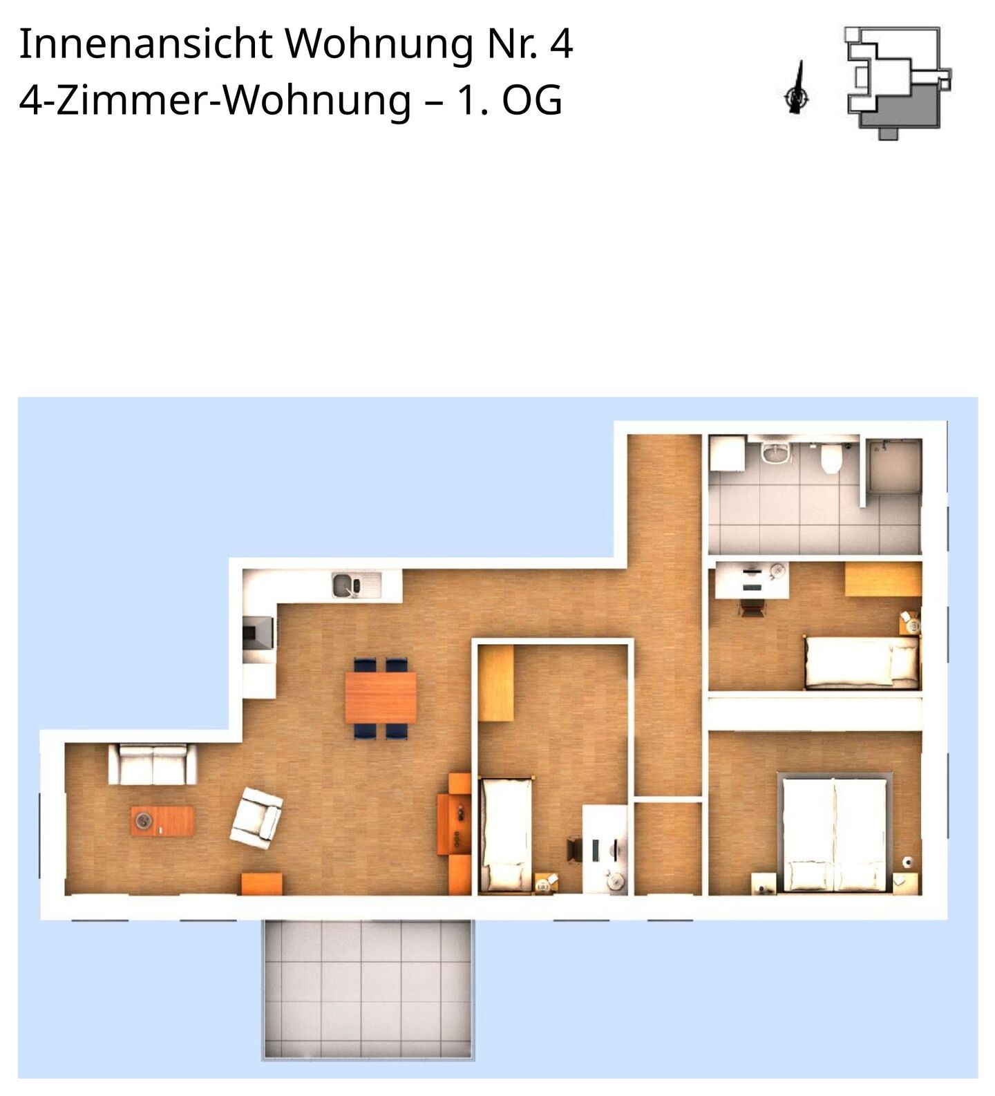 Innenansicht Wohnung 4