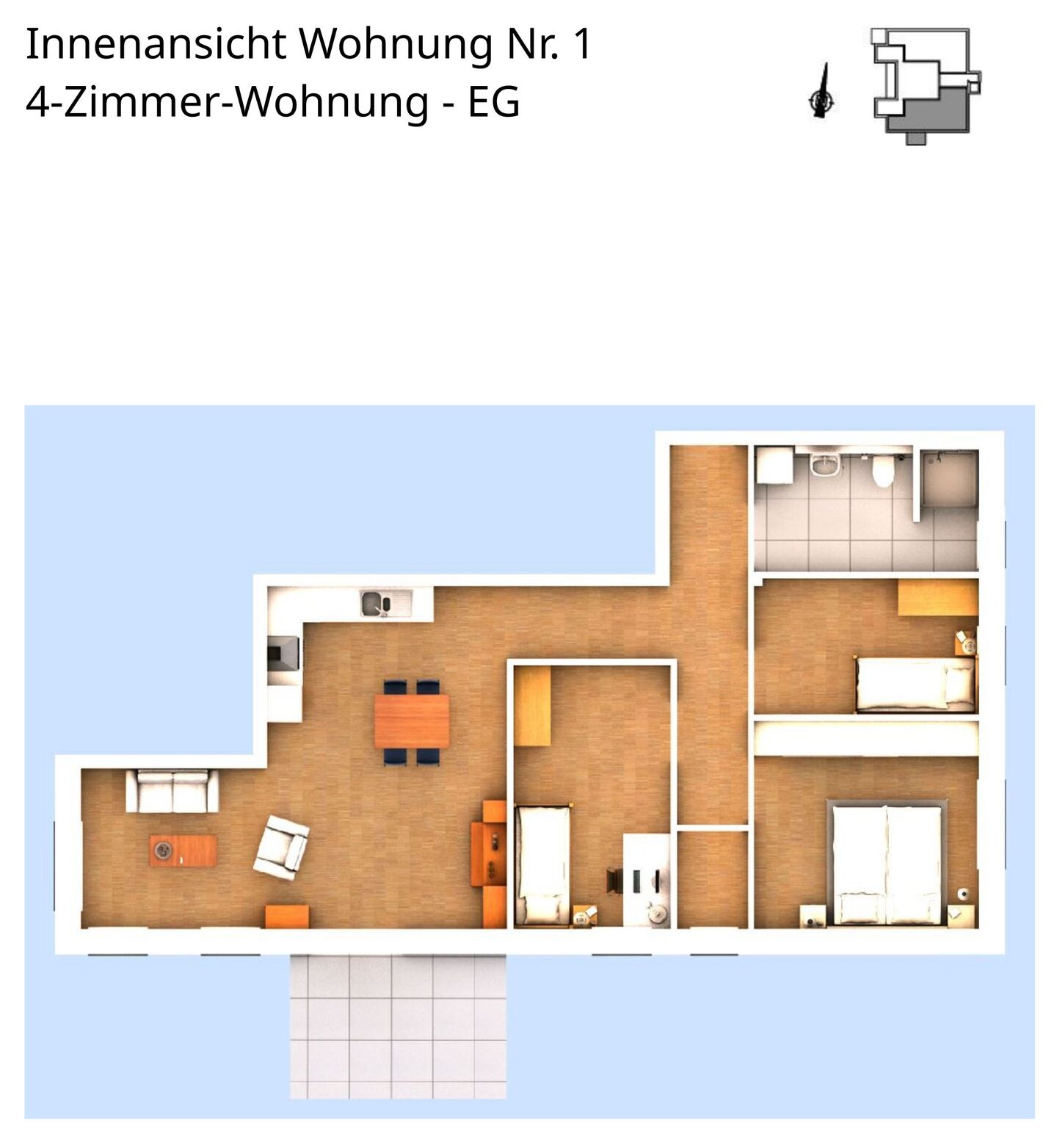 Innenansicht Wohnung 1