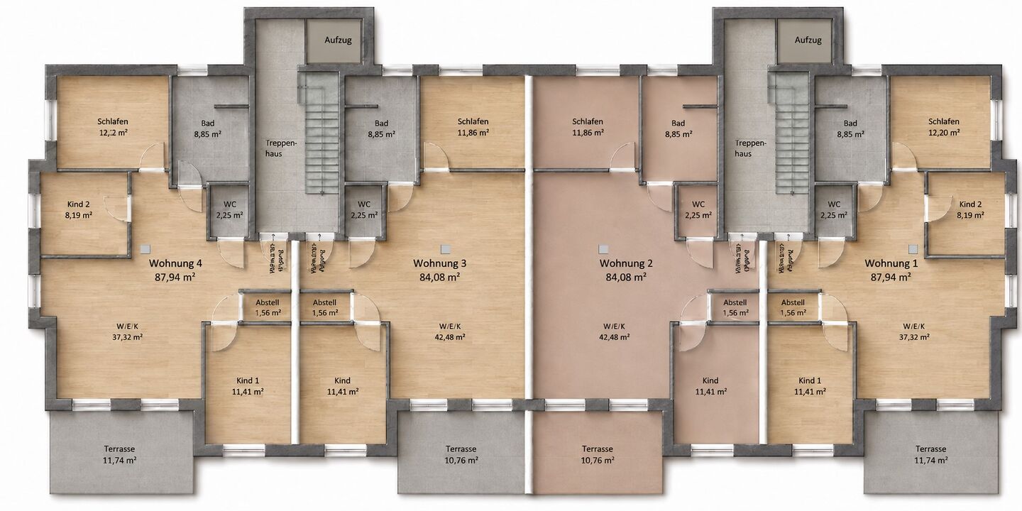 Innenansicht Wohnung 2