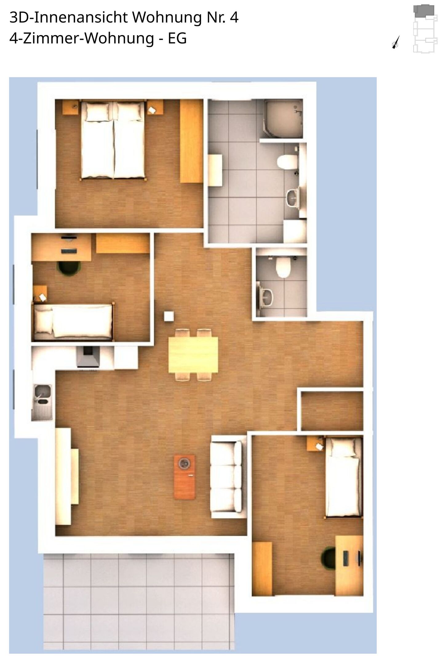 Innenansicht Wohnung 4