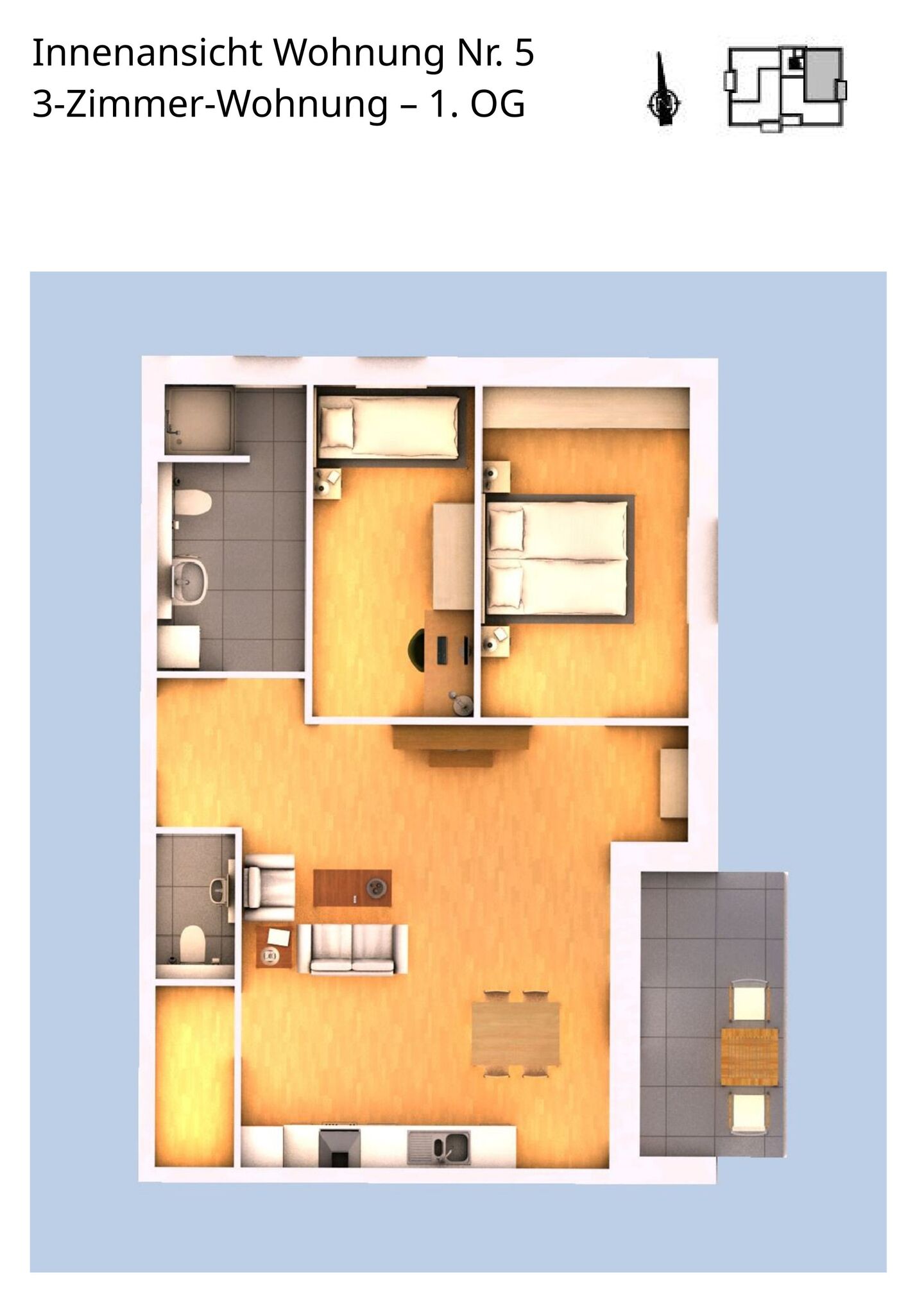 Innenansicht Wohnung 5