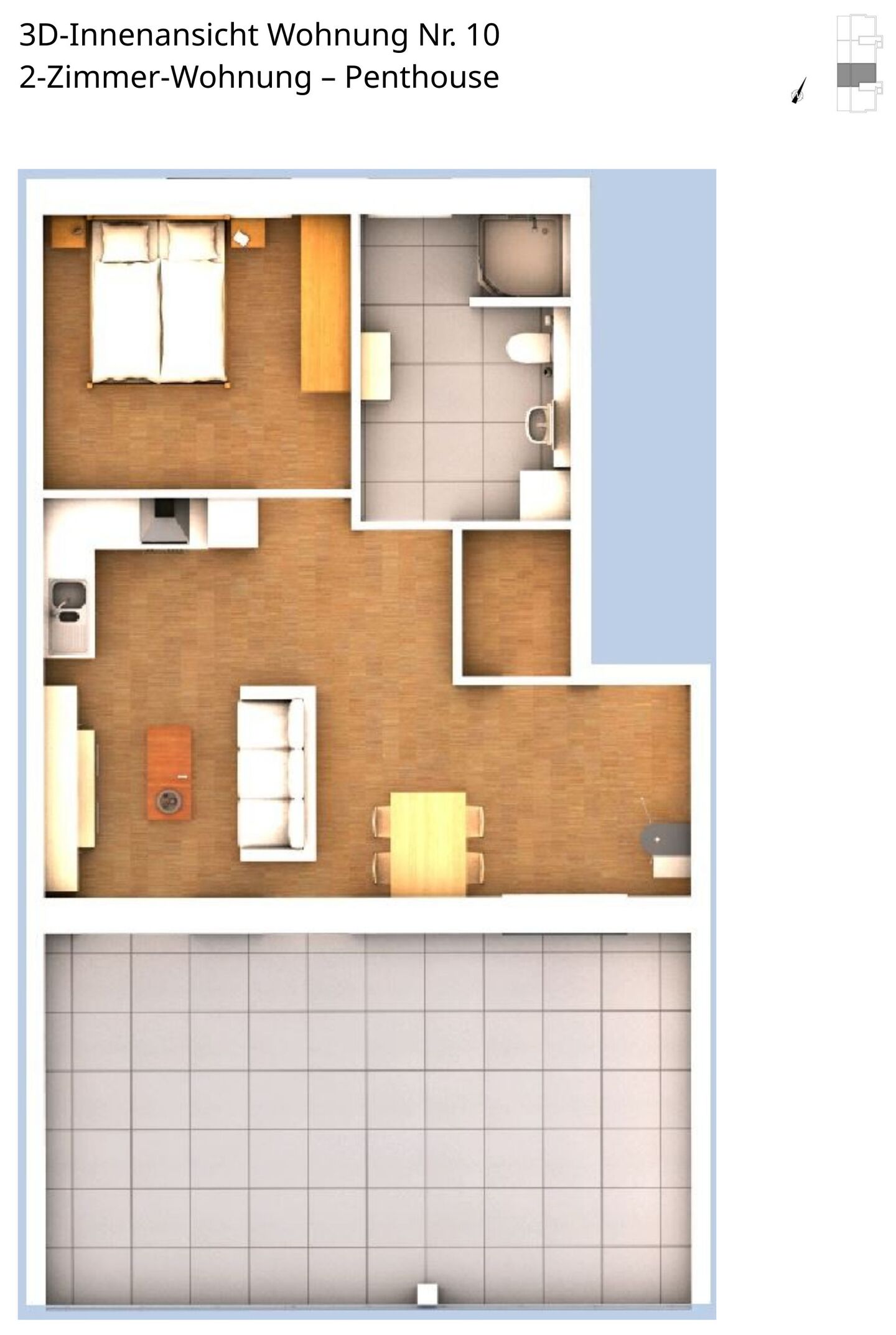 Innenansicht Wohnung 10