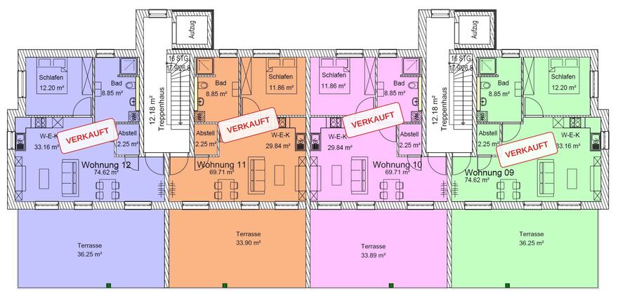 Grundriss Penthouse