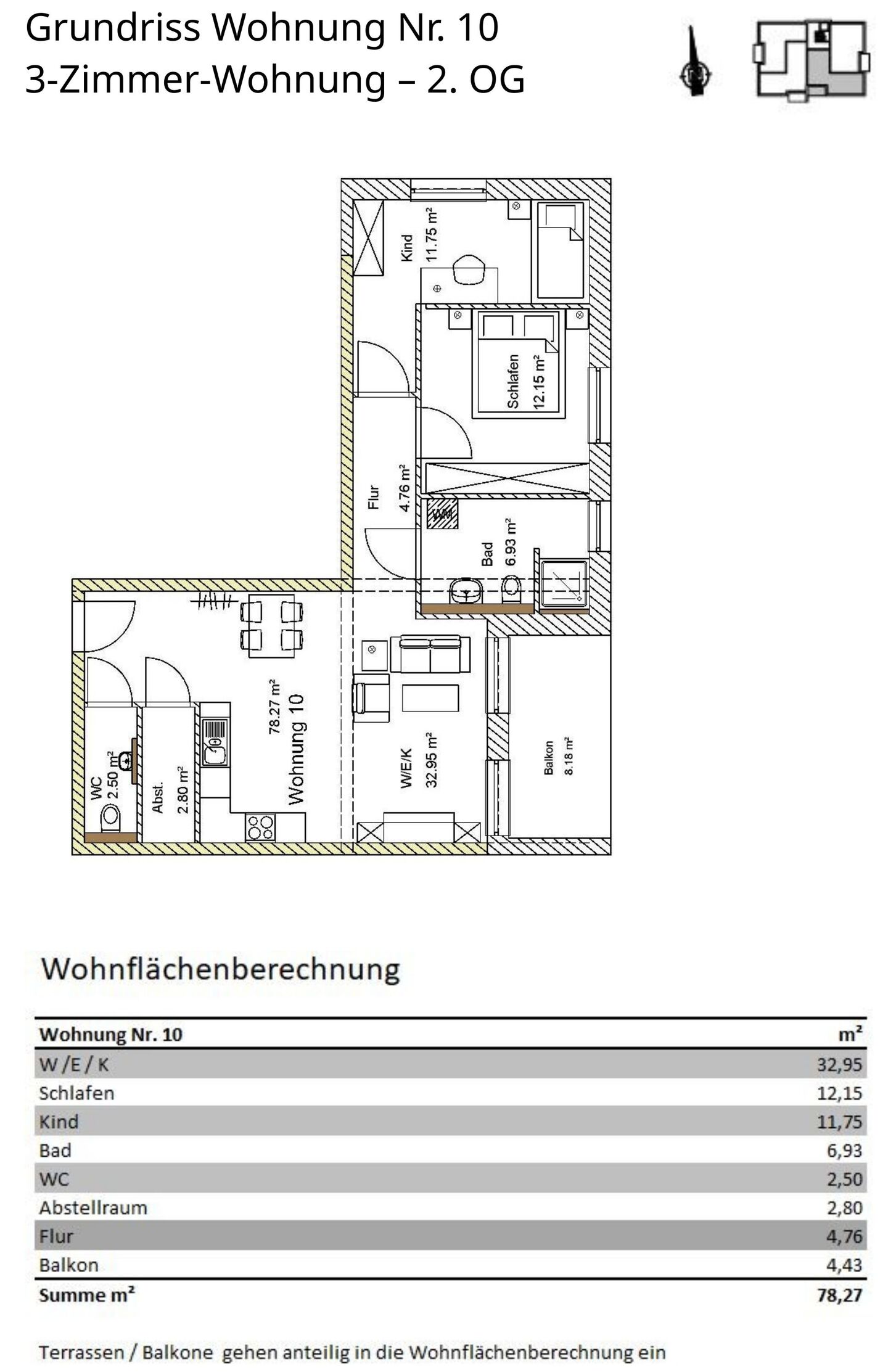 Grundriss Wohnung 10