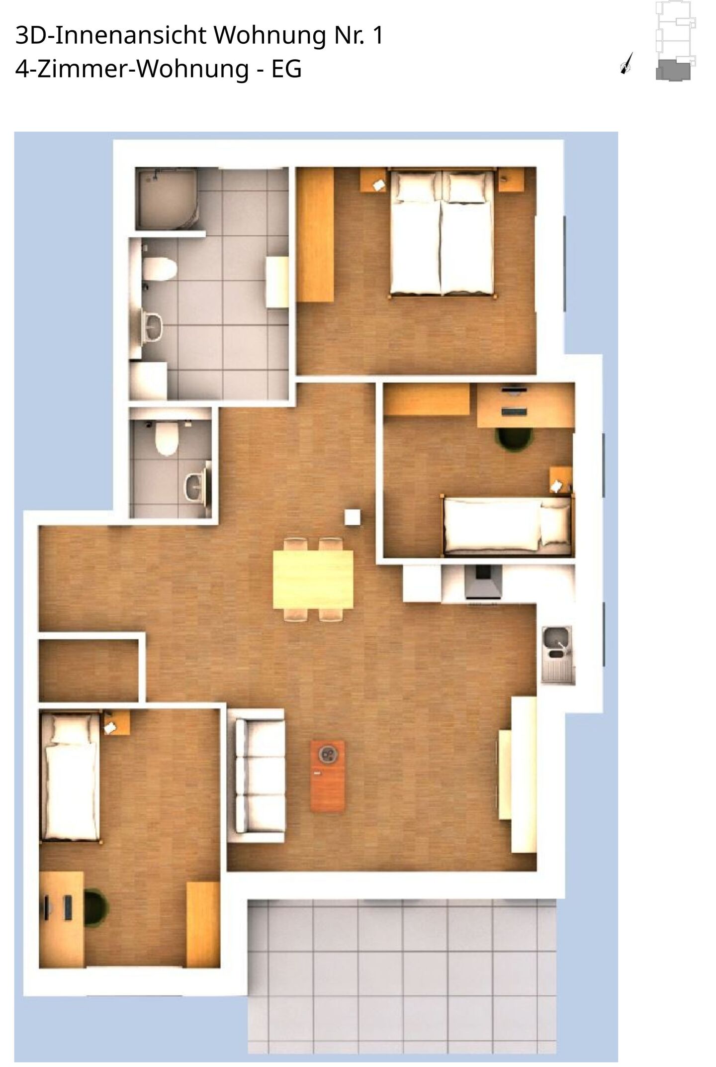 Innenansicht Wohnung 1