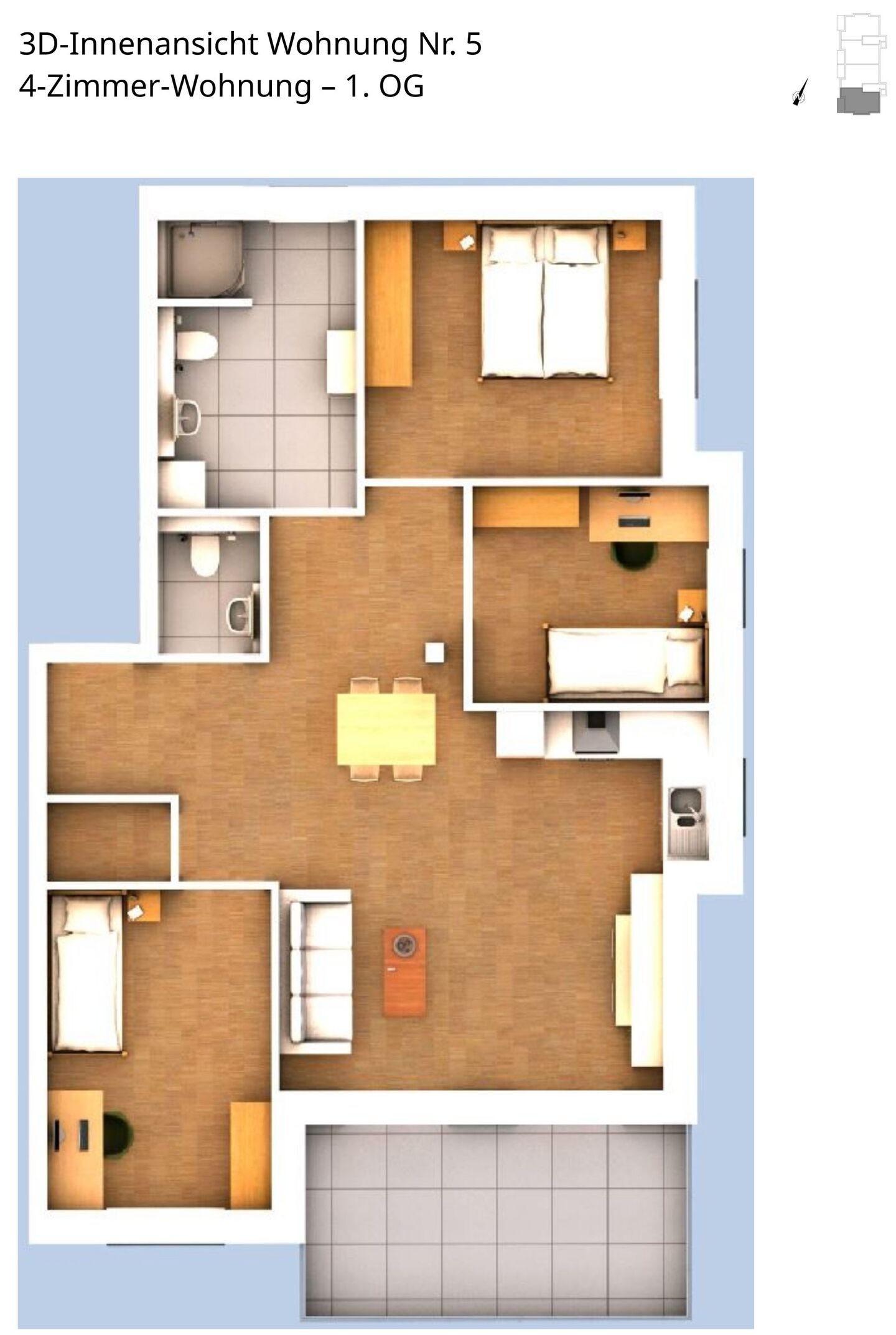 Innenansicht Wohnung 5