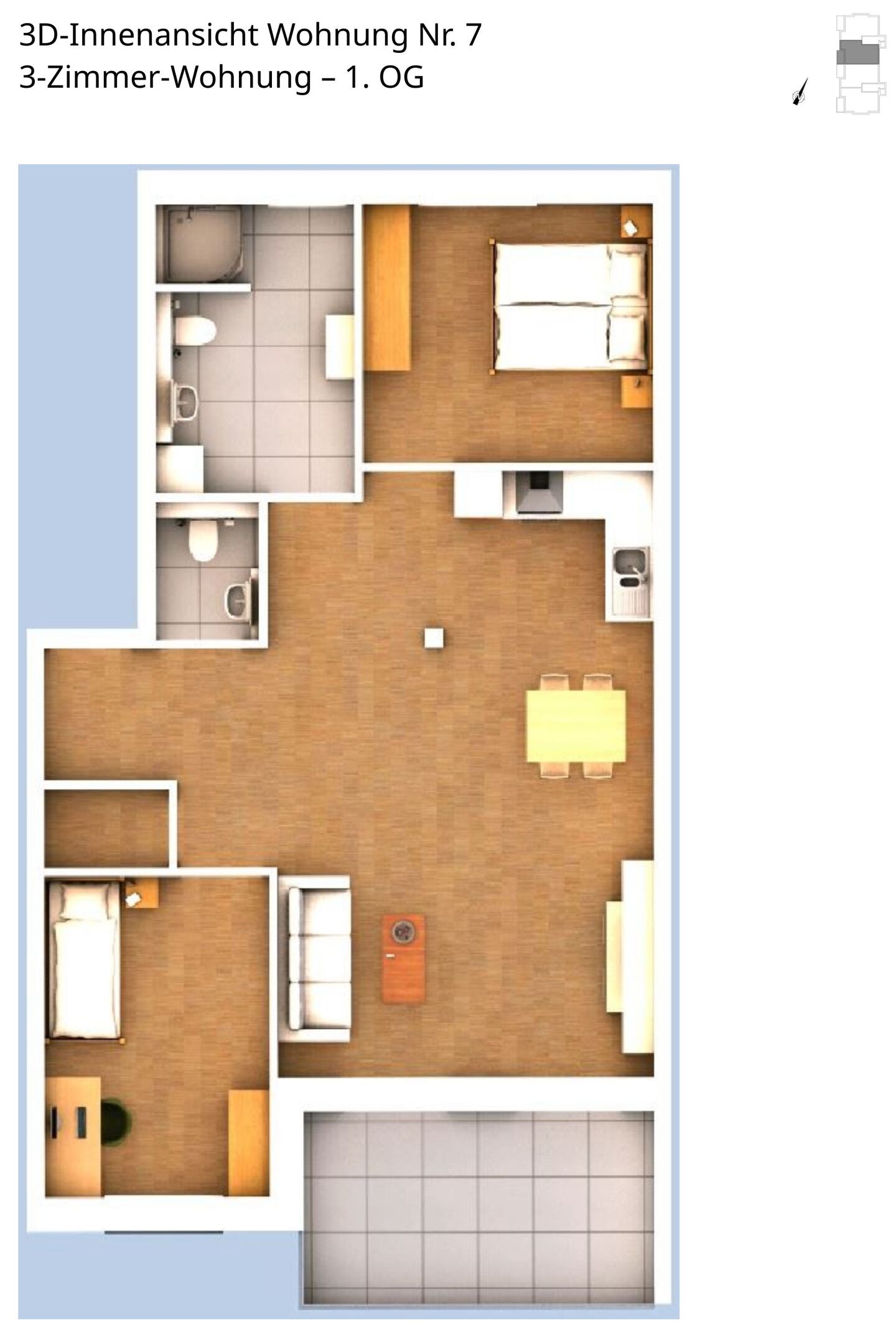Innenansicht Wohnung 7