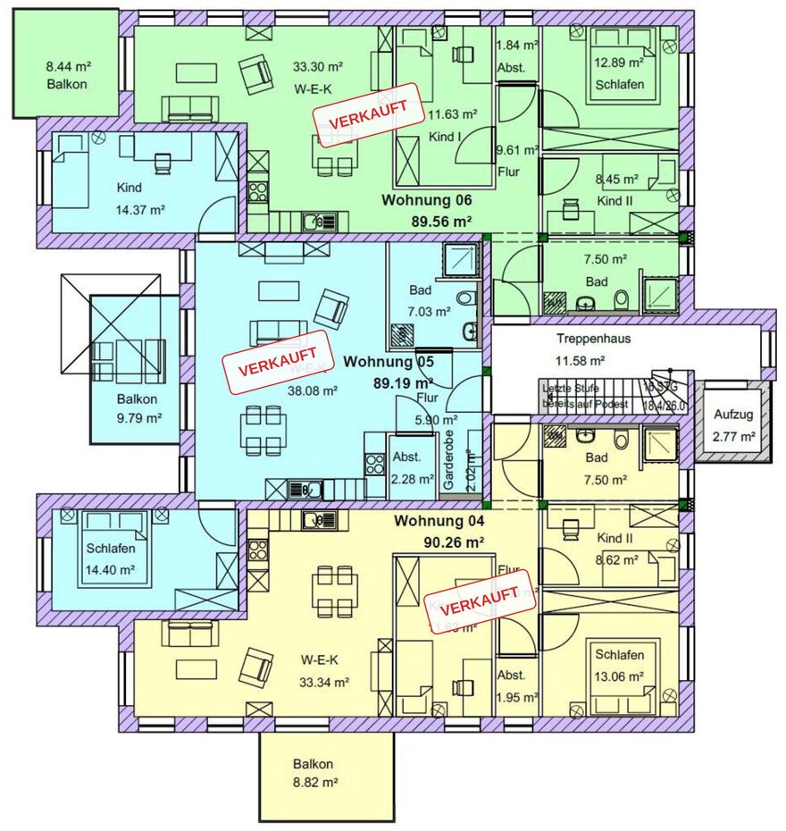 Grundriss 1. Obergeschoss