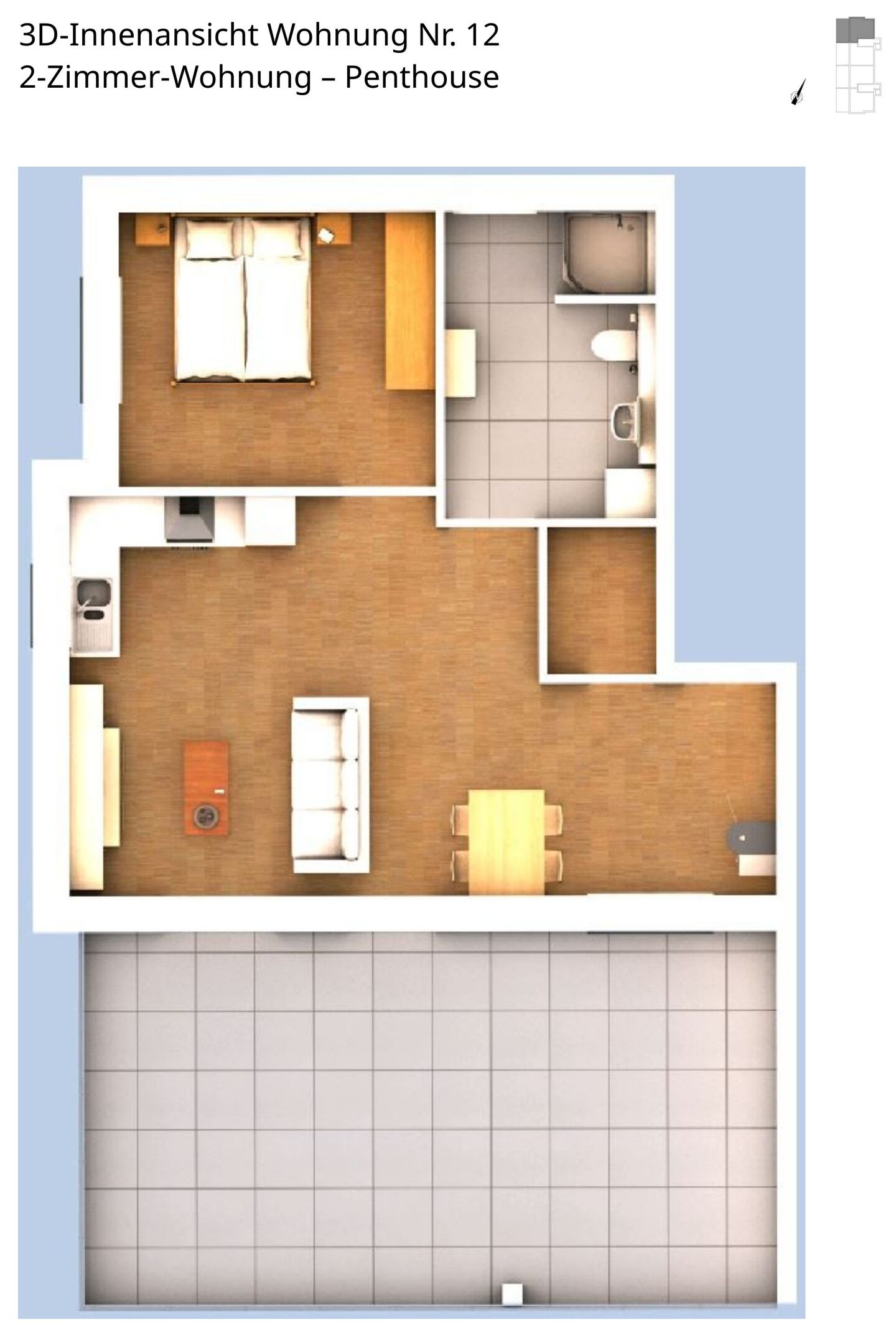 Innenansicht Wohnung 12