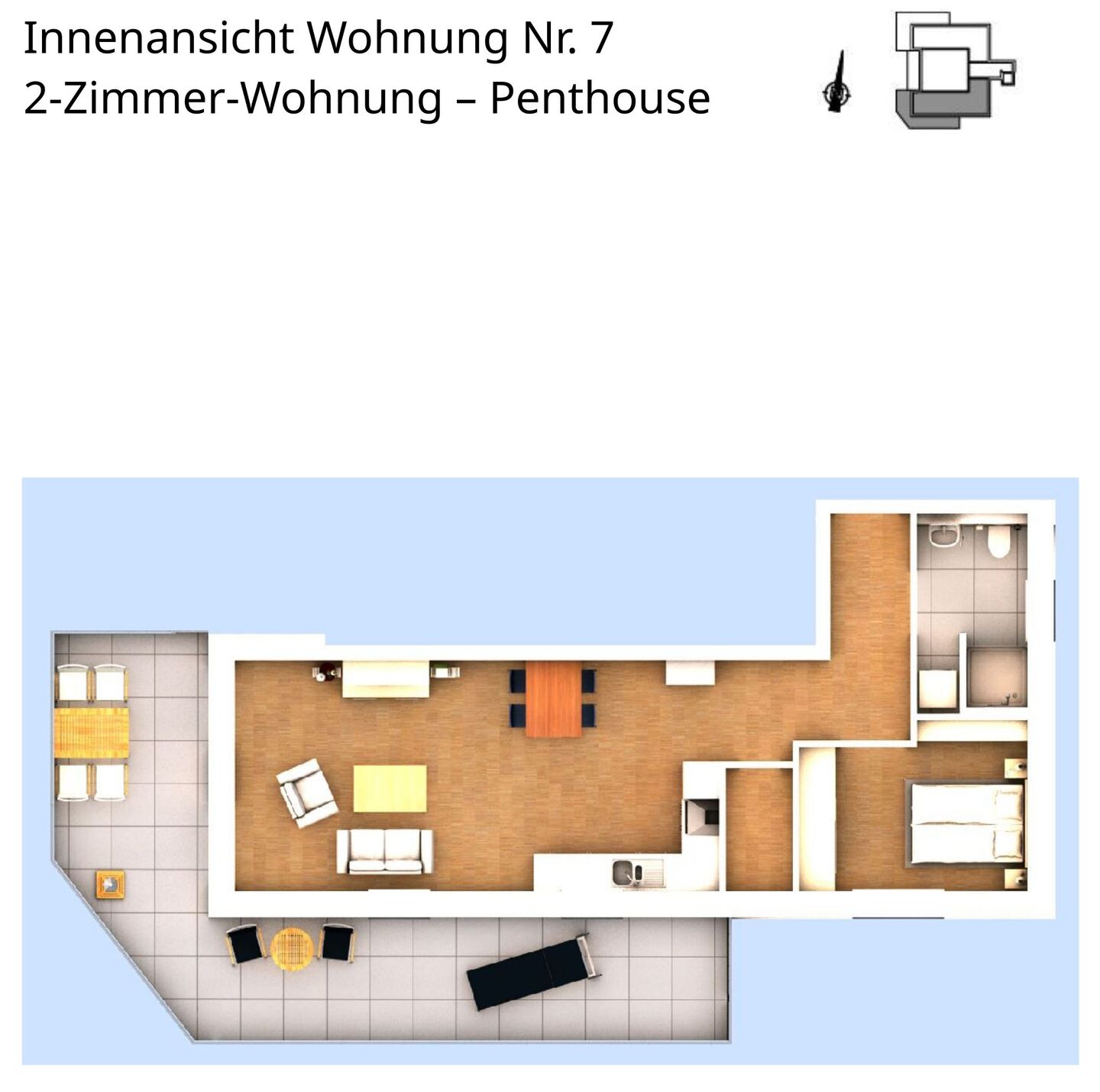 Innenansicht Wohnung 7
