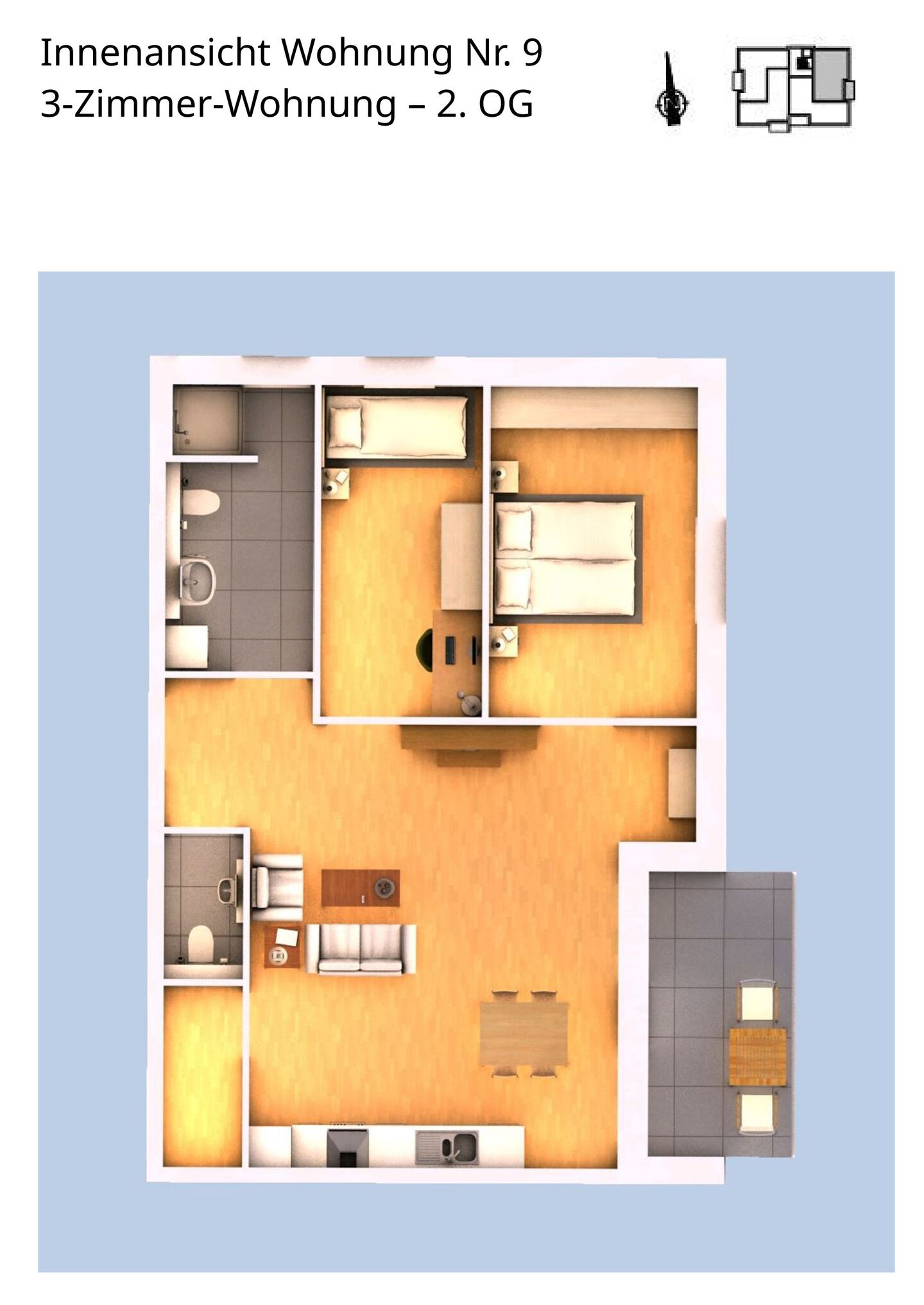 Innenansicht Wohnung 9
